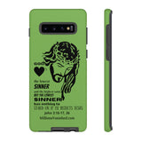 Phone Cases Sinner Black Light Green