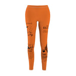 Leggings Saint Sinner Logo Rev. 1:3 Black Orange