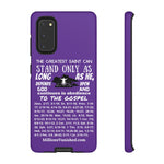 Phone Cases Saint White Purple