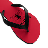 Shoes Unisex Flip-Flops - Overcomer Red