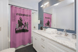 Shower Curtain - Overcomer Black Pink