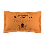 Pillow Sham Revelation 1:3 Black Tangerine