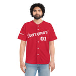 Shirt Men's Baseball Jersey Overcomer Red