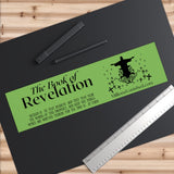 Stickers Bumper - Revelation 1:3 Logo Black Light Green