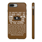 Phone Cases Saint White Brown