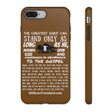 Phone Cases Saint White Brown