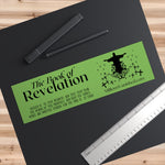 Stickers Bumper - Revelation 1:3 Logo Black Light Green