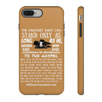 Phone Cases Saint White Light Brown