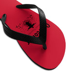 Shoes Unisex Flip-Flops - Overcomer Red