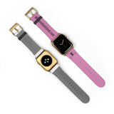 Watch Band Logo Site Black Pink