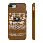 Phone Cases Saint White Brown