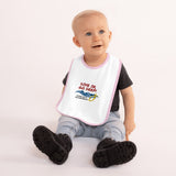 Baby Bib Embroidered Dive In