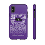 Phone Cases Saint White Purple