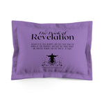 Pillow Sham Revelation 1:3 Black Lavender