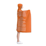 Blanket Hooded Revelation Salvation White Orange