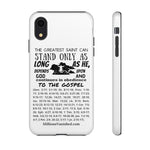 Phone Cases Saint Black White