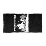 Towel Beach - Overcomer White Black