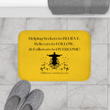 Bath Mat Great Commission Black Yellow