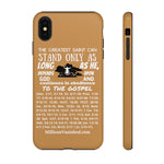 Phone Cases Saint White Light Brown