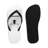 Shoes Unisex Flip-Flops - Overcomer White