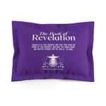 Pillow Sham Revelation 1:3 White Purple
