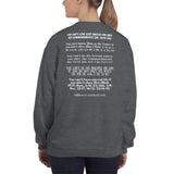 Sweatshirt Adult Unisex More Than Belief White Color