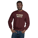 Sweatshirt Adult Unisex Appointed Times White Colors
