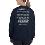 Sweatshirt Adult Unisex More Than Belief White Color