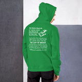 Sweatshirt Hoodie Unisex Law of Moses White Colors