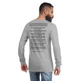 Shirt Long Sleeve Unisex Feasts Black Colors